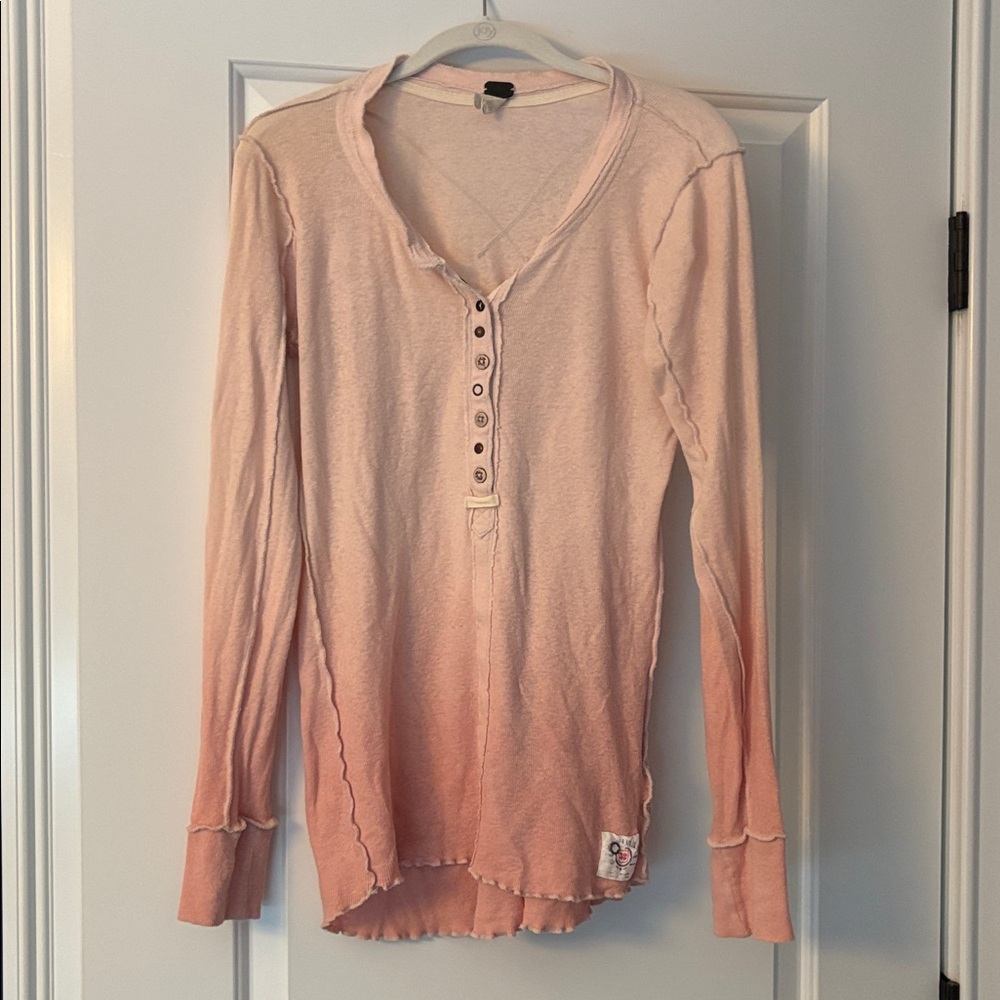 We The Free Light Pink Knit Top